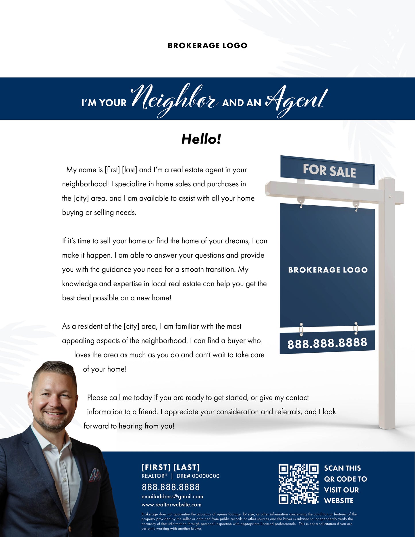 New Agent Doorknocking Flyer