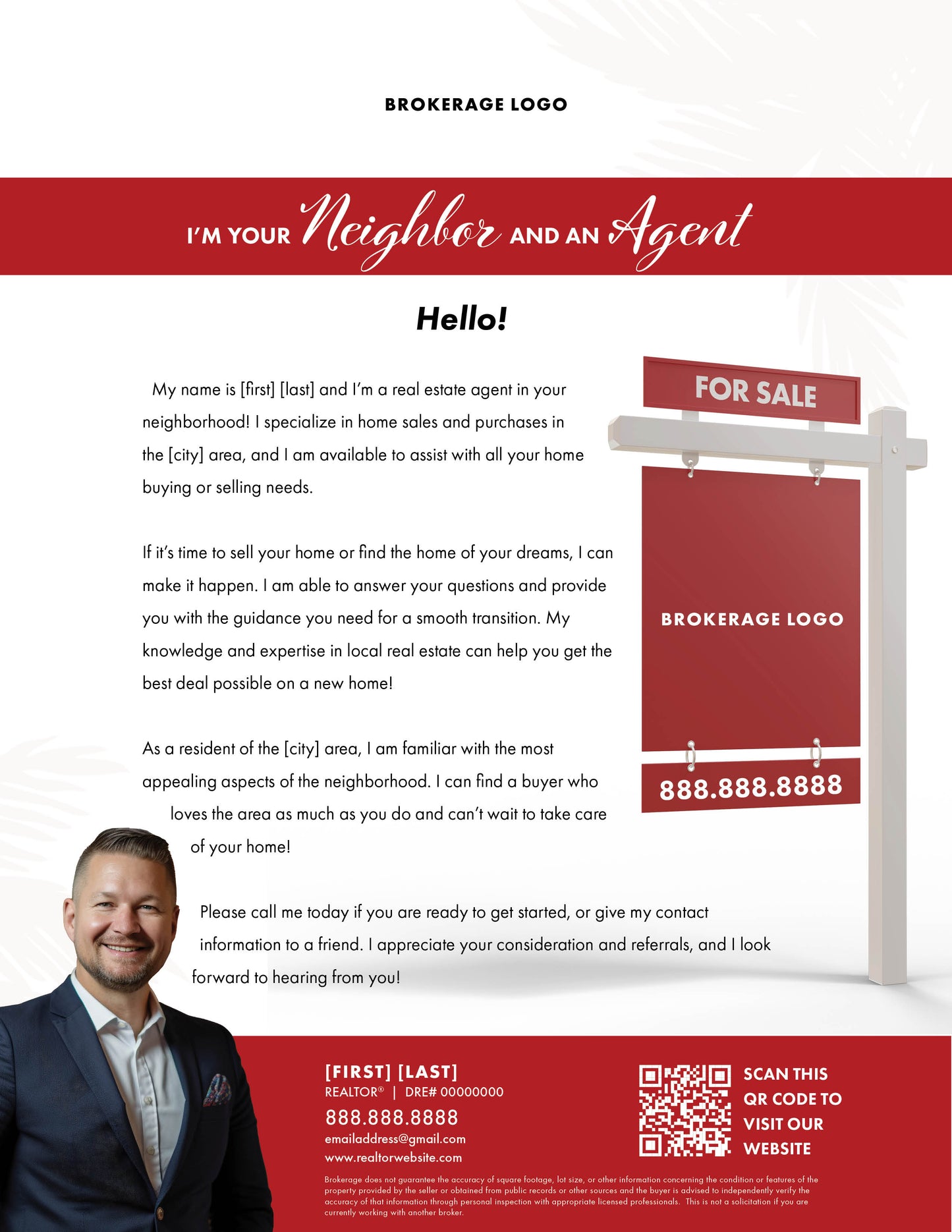 New Agent Doorknocking Flyer