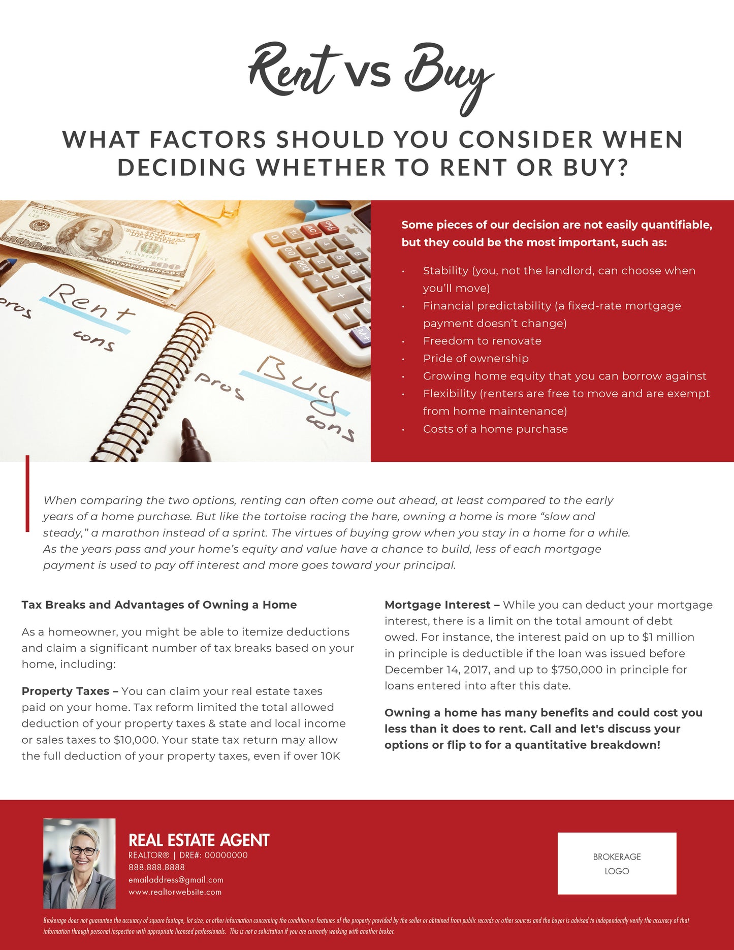 Rent vs Buy Doorknocking Flyer